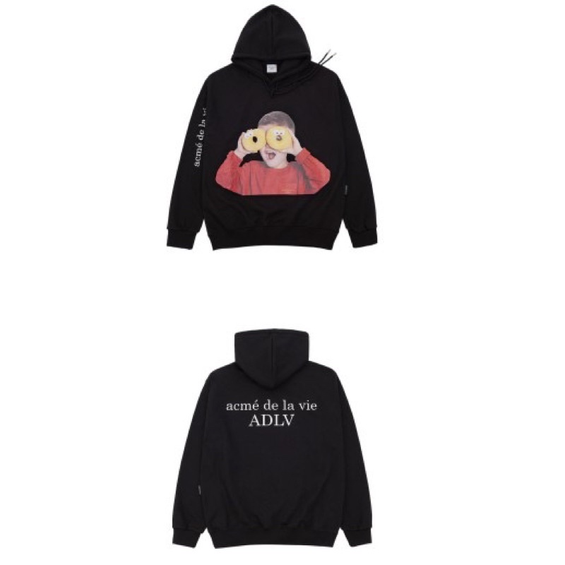 [Nỉ bông cao cấp] Áo hoodie ADLV nam nữ in hình bé cầm bánh V3