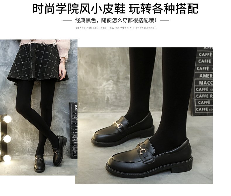 Giày Lười Nữ Mũi Tròn Màu Trơn Phong Cách Hàn Quốc | BigBuy360 - bigbuy360.vn