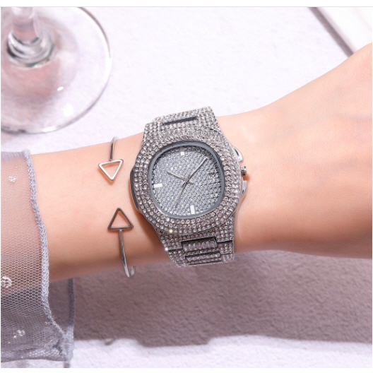 Đồng hồ nam KC viền đính đá trắng có lịch ngày đẳng cấp | BigBuy360 - bigbuy360.vn