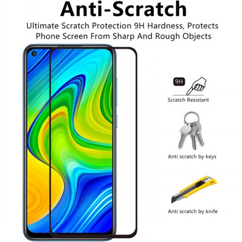 Kính cường lực 9H trong suốt bảo vệ toàn màn hình thích hợp cho Xiaomi Redmi Note 9/9S/9 Pro/9Pro Max