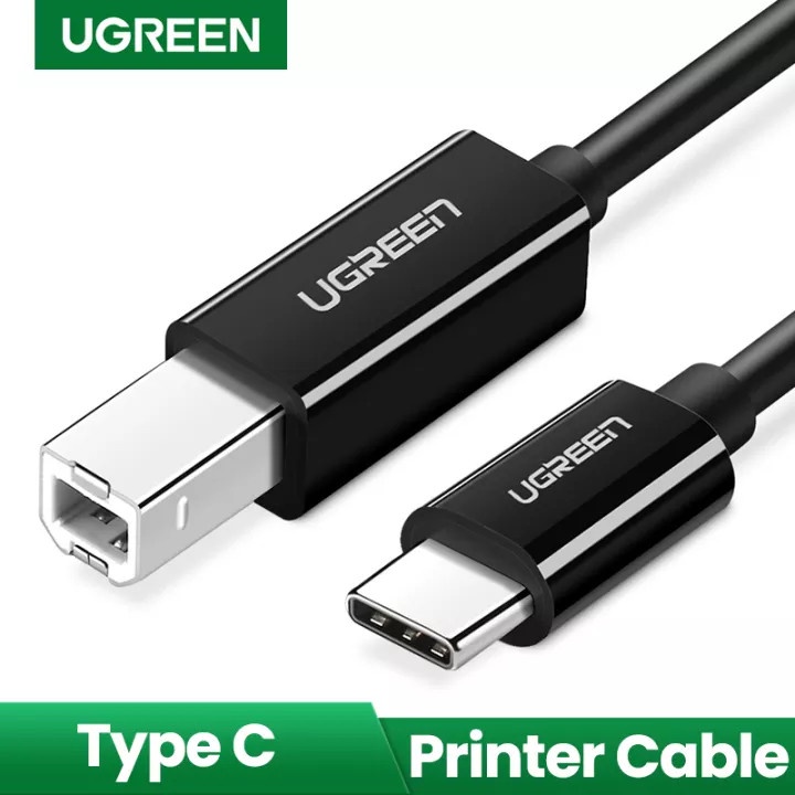 Cáp USB-C to USB-B Printer Chính Hãng Ugreen 50446 (dài 2met) Cao Cấp màu đen | BigBuy360 - bigbuy360.vn