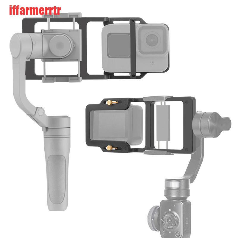 {iffarmerrtr}Action Camera Switch Adapter Handheld Gimbal Mount for Gopro Hero 9 8 Osmo 4 OM4 LKZ