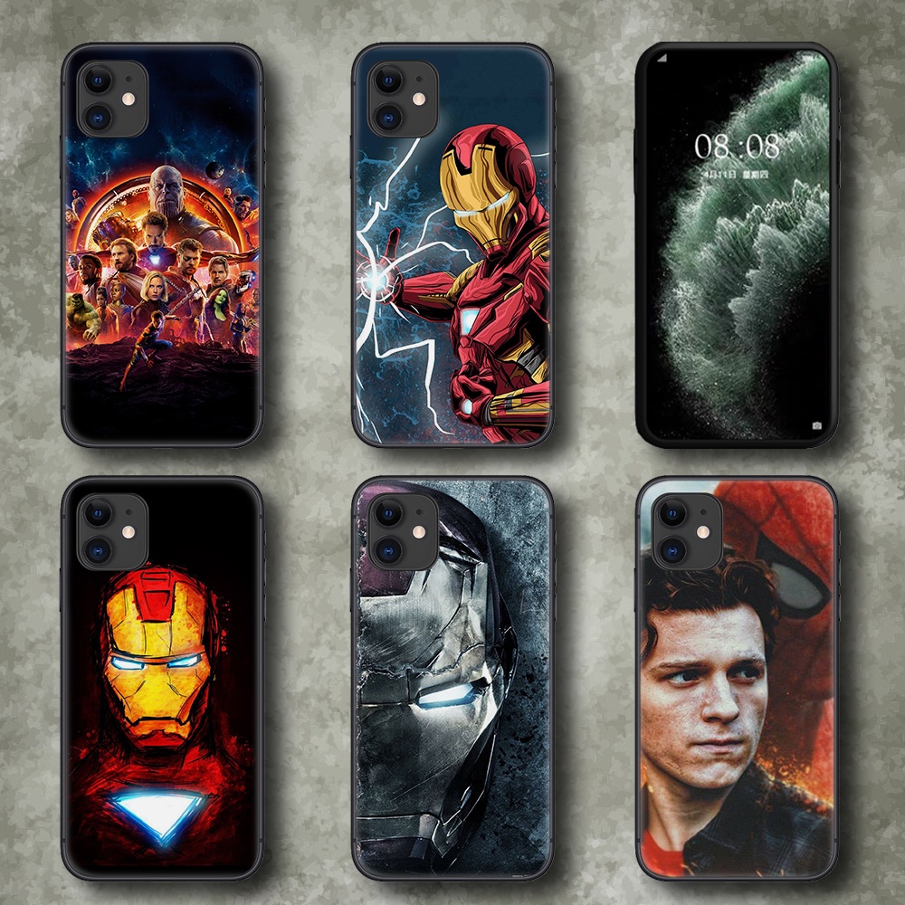 Ốp Điện Thoại Dẻo Họa Tiết Iron Man Marvel Cho Oppo A3s A5 A37 Neo 9 A39 A57 A5s A7 A59 F1s A77 F3 A83 A1K A9 18WS