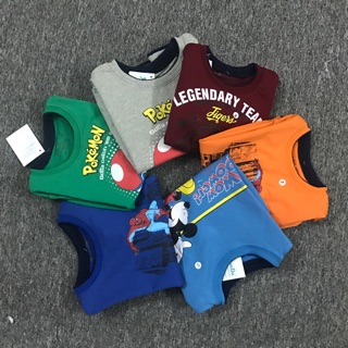 Combo 3 ao áo nỉ da cá 2-7y