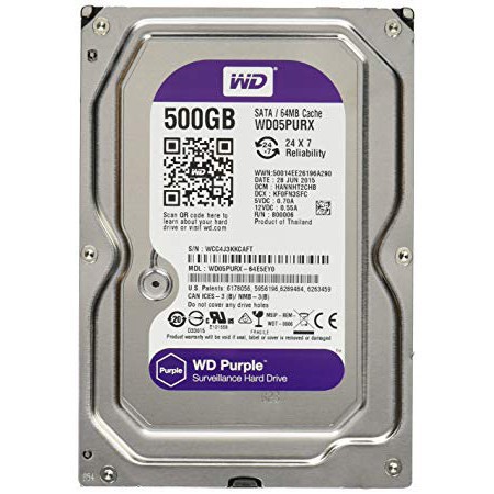 ổ cứng máy tính WD Purple 500GB- 1TB(Tím) - Hàng chính hãng Western Digital