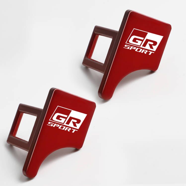 Set 1 / 2 Khóa Dây An Toàn Bằng Hợp Kim Kẽm Cho Xe Hơi Toyota GR Racing VIos Yaris Corolla Wish Revo CHR Avanza Fortuner Rush Wigo Innova raize Calya Etios