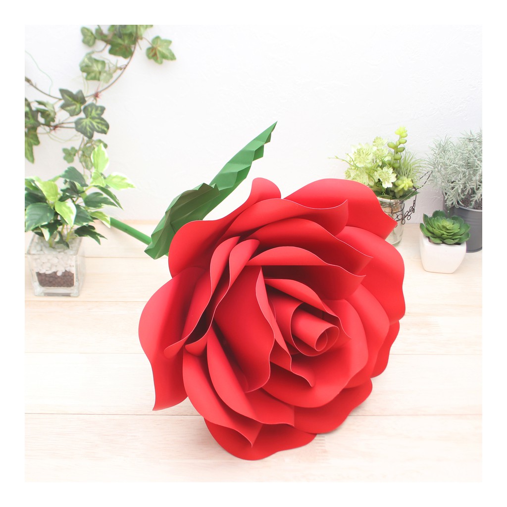 Mô hình giấy Hoa hồng khổng lồ Valentine
