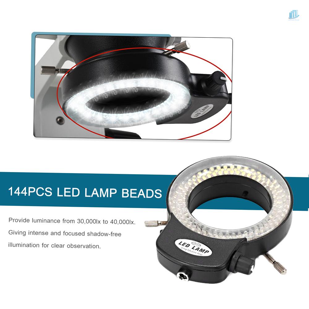 Vòng Đèn LED Kính Hiển Vi 144 Bóng Có Thể Điều Chỉnh Độ Sáng Cho Kính Hiển Vi