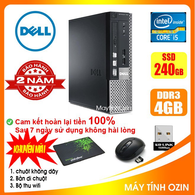 [RẺ VÔ ĐỊCH] Case máy tính để bàn đồng bộ DEL CPU i5 3330 - RAM 4GB - SSD 240GB - SSD 120GB | BigBuy360 - bigbuy360.vn