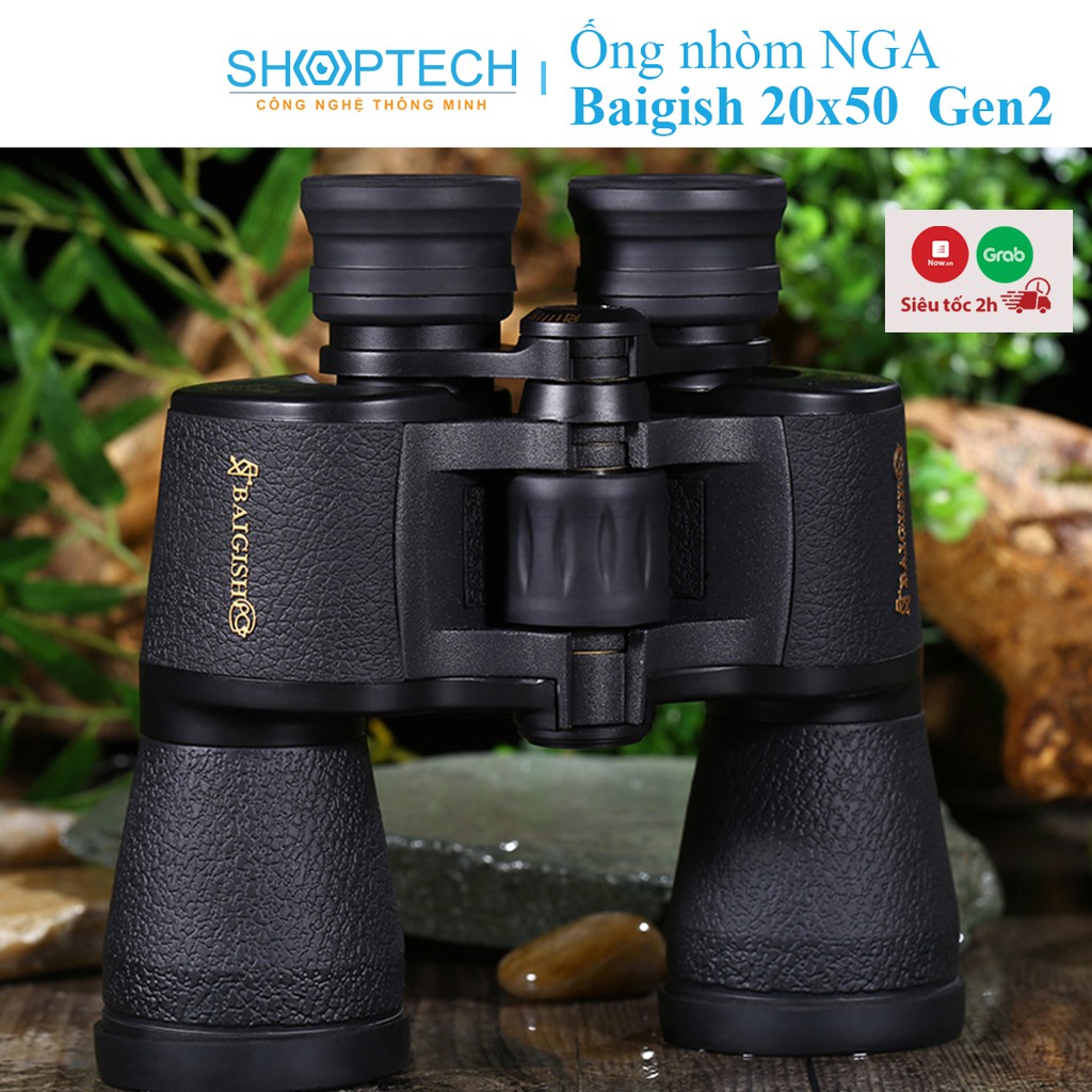 Ống nhòm 2 mắt Baigish BG20X50 HD cao cấp, giá rẻ tầm nhìn xa 5000m chính hãng quân sự chuyên dụng săn ong du lịch