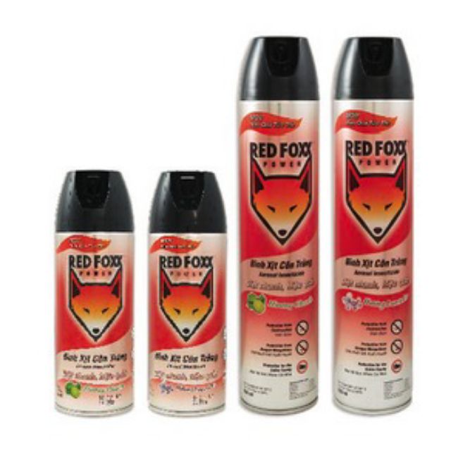 Chai Red Foxx Power Xịt Côn Trùng Hương Chanh 300ml và 600ml