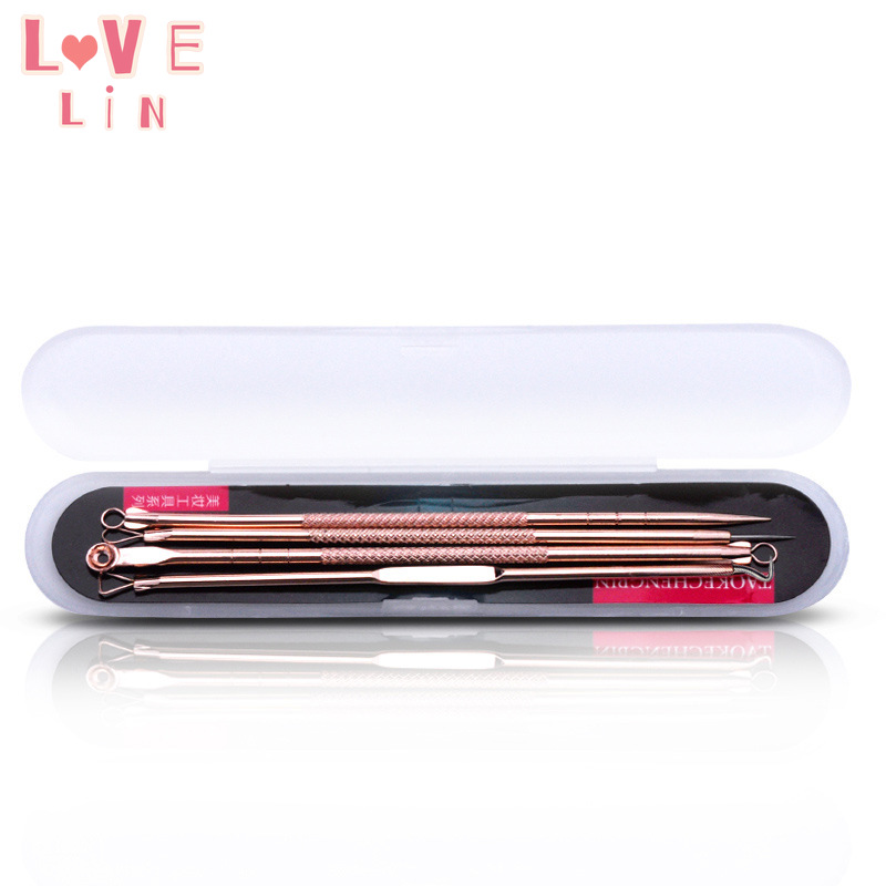 [Hàng mới về] Bộ 4 Dụng Cụ Nặn Mụn Đầu Đen Hiệu Quả