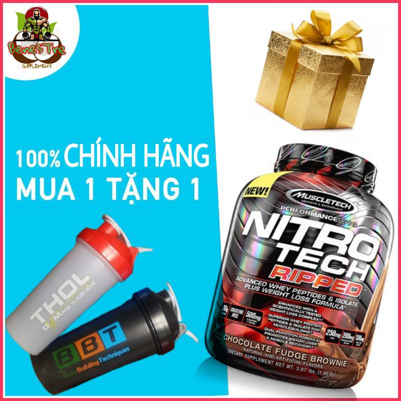 Sữa tăng cơ NITRO TECH RIPPED 4LBS (1.8Kg) VỊ CHOCOLATE