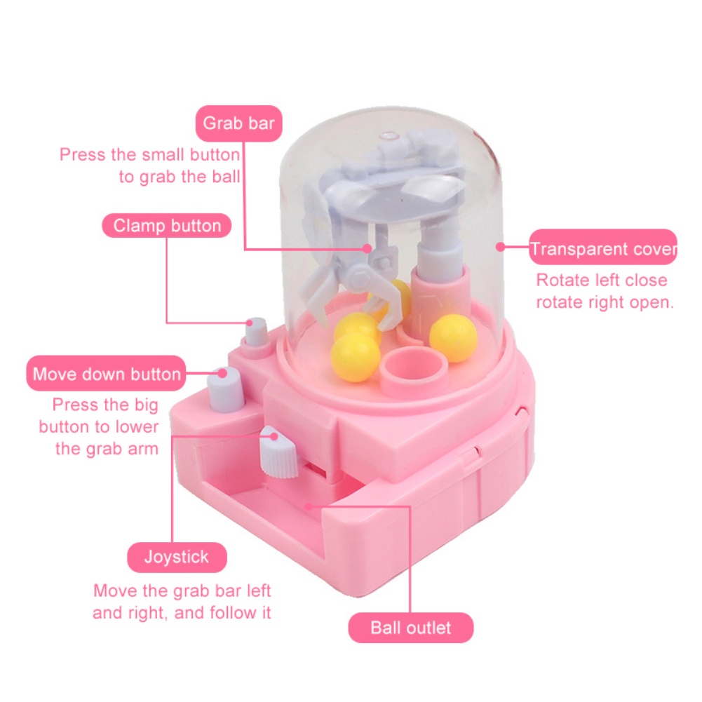 Đồ Chơi Máy Gắp Búp Bê Mini Cầm Tay Mắt Vui Nhộn Cho Bé