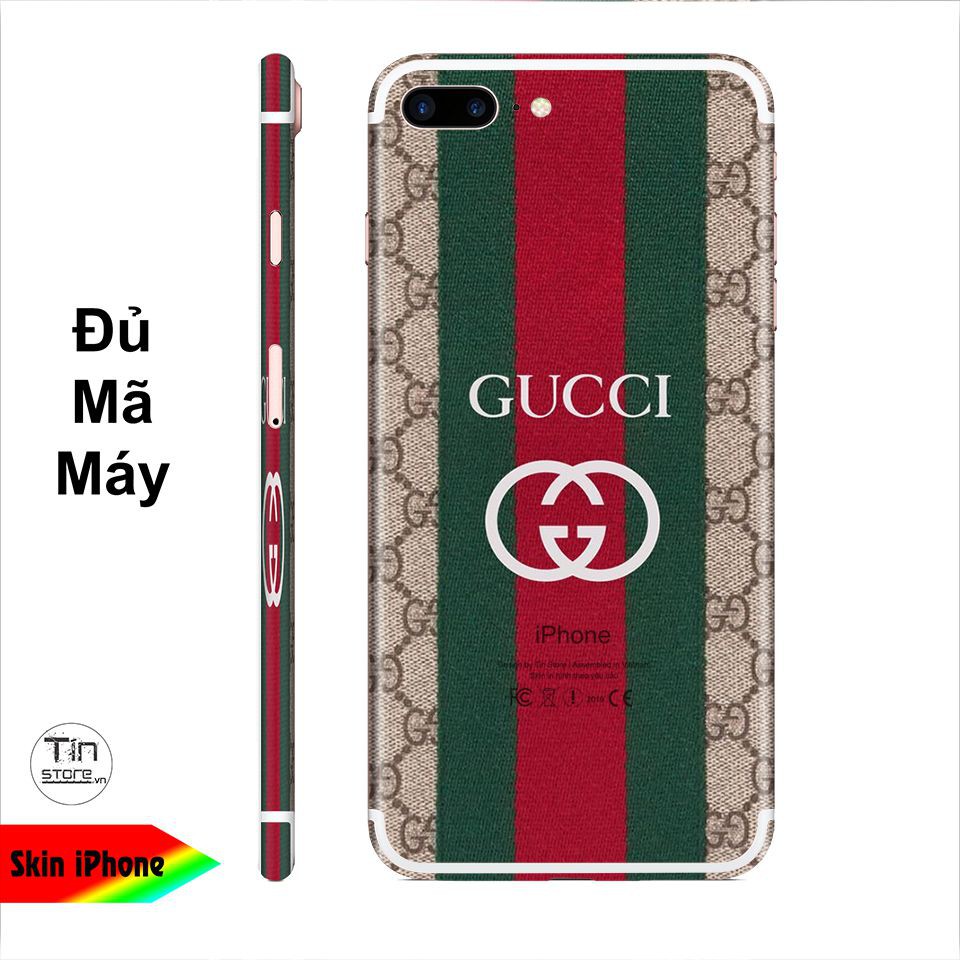Miếng dán skin hình Gucci (Mã: Gucc1002) cho iPhone ( có đủ mã máy ) | Shopee Việt Nam