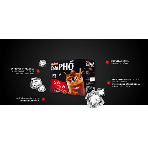 Cà Phê Phố Sữa Đá MacCoffee (10 Gói x 22g)