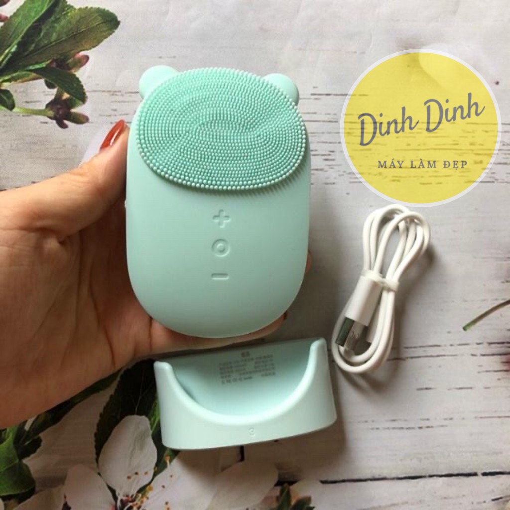 Máy rửa mặt Xiaomi Clean Bear 2in1 Chính Hãng điện di nóng, massage sạch mụn đầu đen chống nước | BigBuy360 - bigbuy360.vn