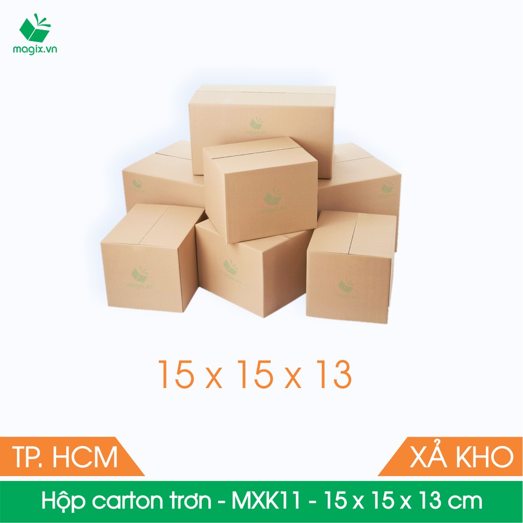 MXK11 - 15x15x13 cm - 20 Thùng hộp carton trơn đóng hàng