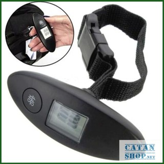 Cân điện tử cầm tay mini độ chính xác cao Cân hành lý xách tay 40kg màn hình LCD kỹ thuật số ( Tặng kèm Pin)