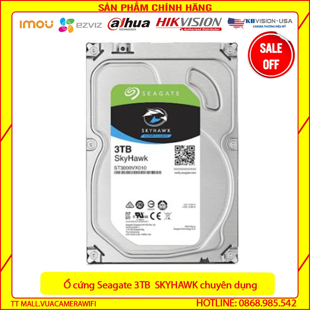 {Giá lẻ=giá sỉ} Ổ cứng Seagate Sky 3TB 3.5" SATA HDD chuyên Camera