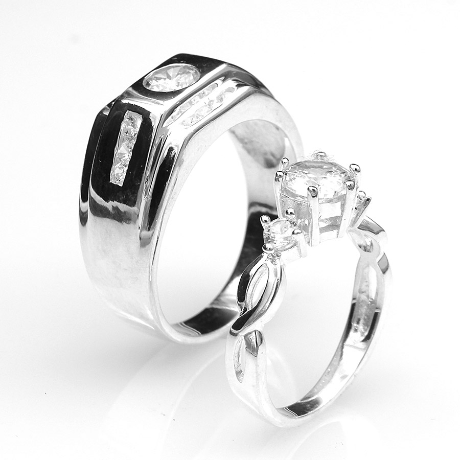 Nhẫn đôi Bạc Hiểu Minh NC540