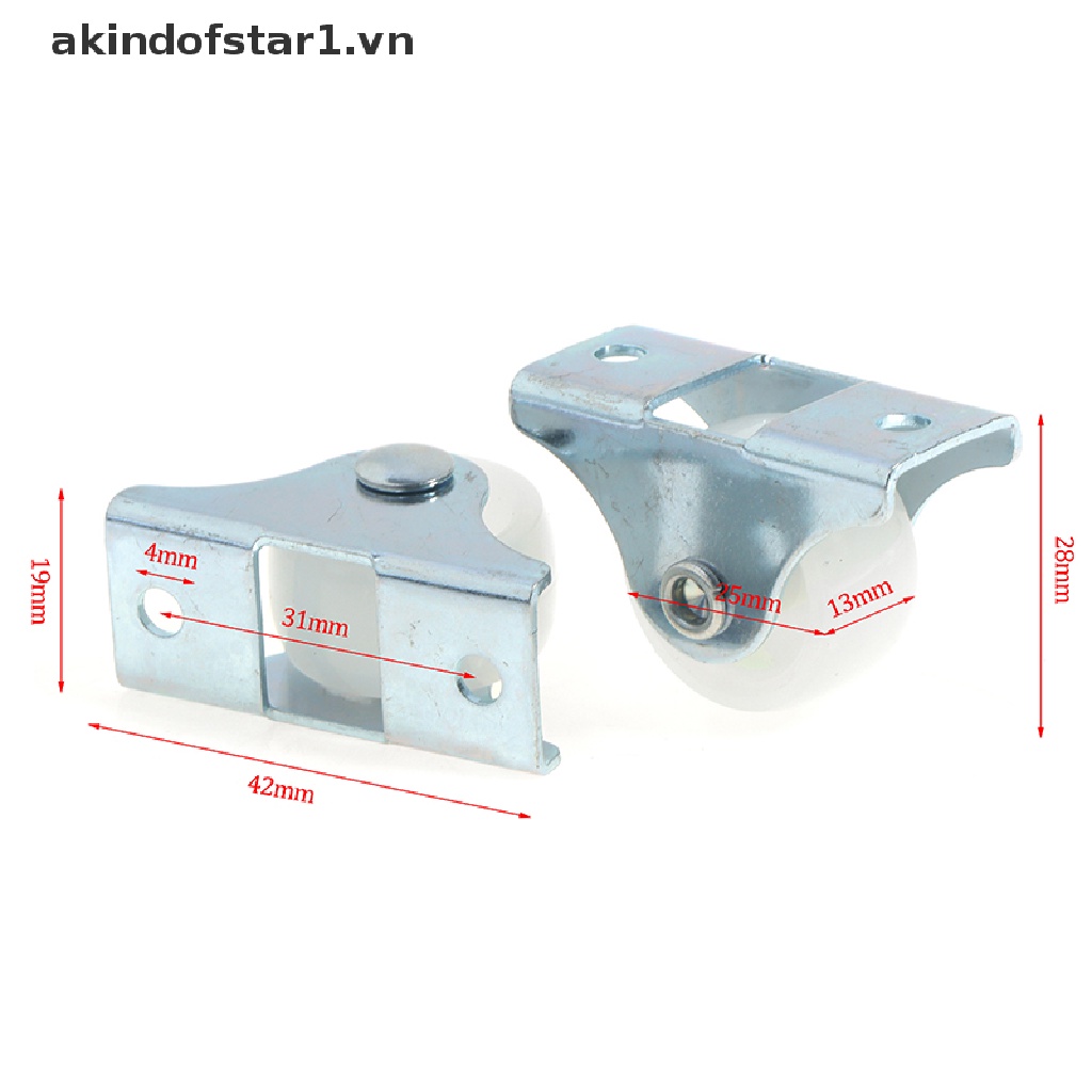 Set bánh xe nhựa tiện dụng cho tủ/ đồ nội thất 4/ 1 inch