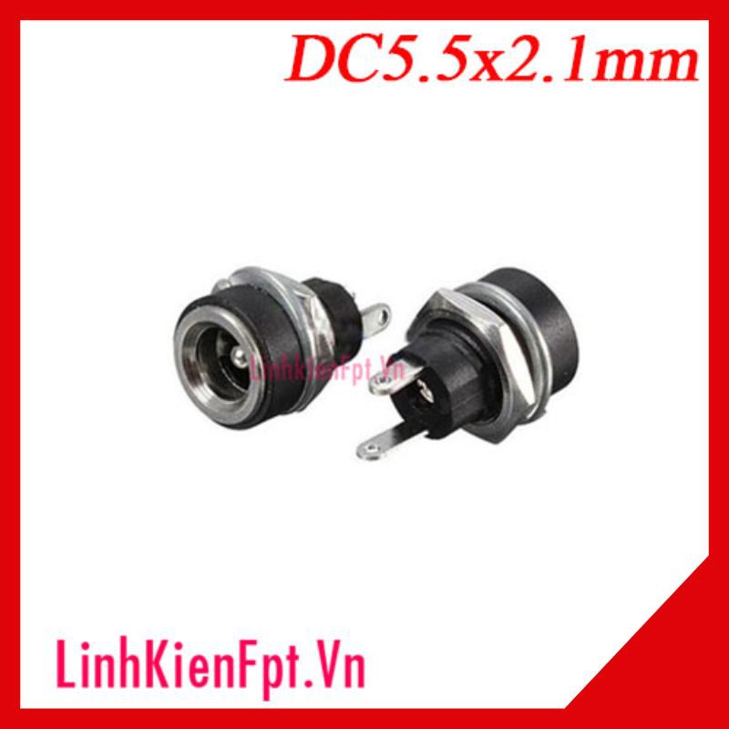 Combo 10 Jack nguồn cái dc5.5x2.1mm v2 .