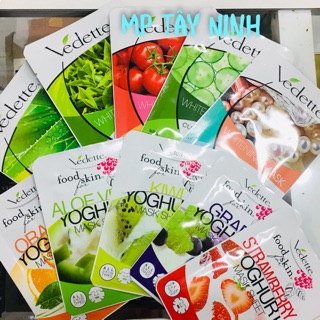 [Mix 10 Loại] Vedette - Combo 30 Miếng Nạ Giấy Trái Cây Đủ Loại net.25gr