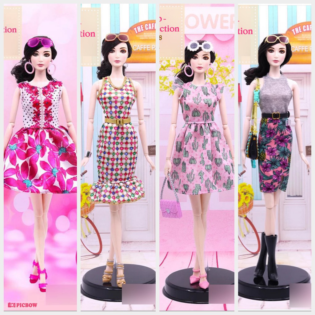 [Chính hãng] Đầm búp bê Barbie, vừa body Xinyi, Licca,... Fashion 3
