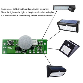 DIY 3.7V Solar Lamp Board Control Sensor Night Light Module Controller Module Infrared Human Body Induction Solar Circuit Board