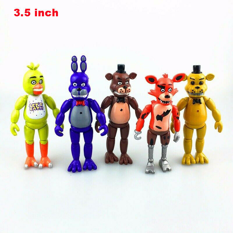 Bộ 6 Mô Hình Nhân Vật Trong Five Nights At Freddy's Có Đèn LED Độc Đáo