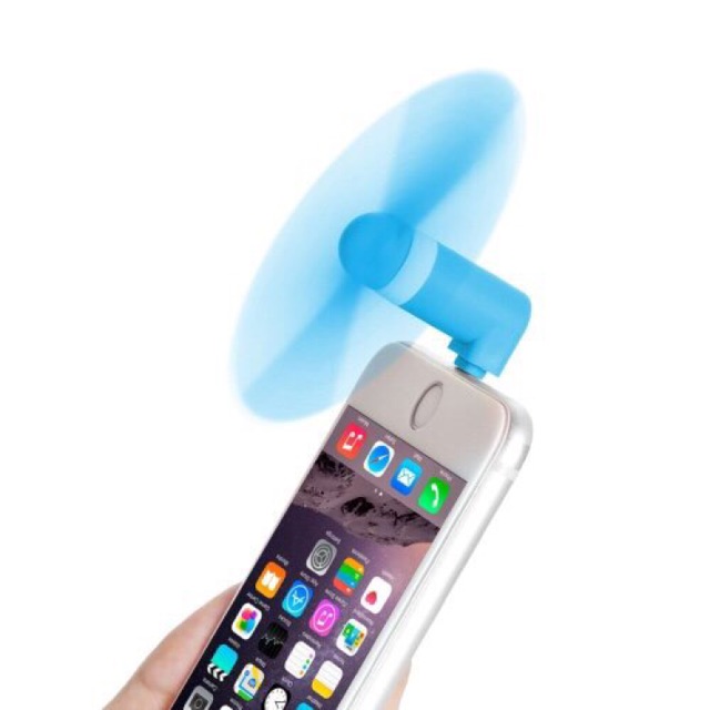 Quạt mini usb 2 cánh cắm chân điện thoại Android iPhone