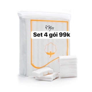 Set 4 gói bông tẩy trang