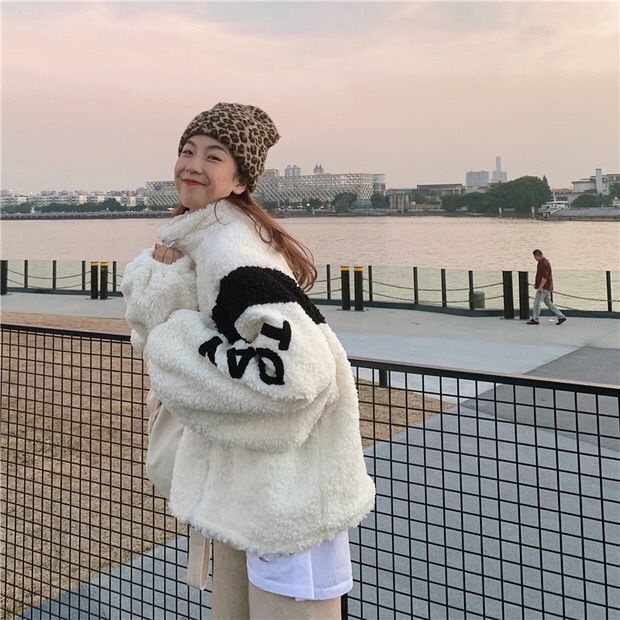 Áo Khoác Cotton Dáng Rộng Giữ Ấm Thời Trang Mùa Đông Hàn Quốc Cho Nữ