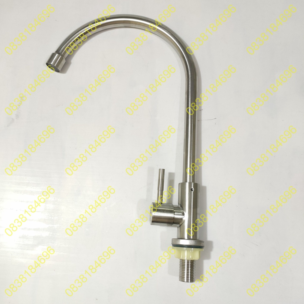 Vòi rửa chén Lạnh inox 304 phi18 nước mạnh lỗ to,Thân đúc nguyên khối