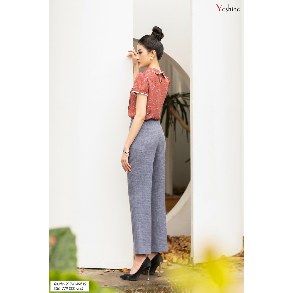 Quần Côn Màu Ghi Xanh Tôn Dáng Sang Chảnh YOSHINO 2179149512