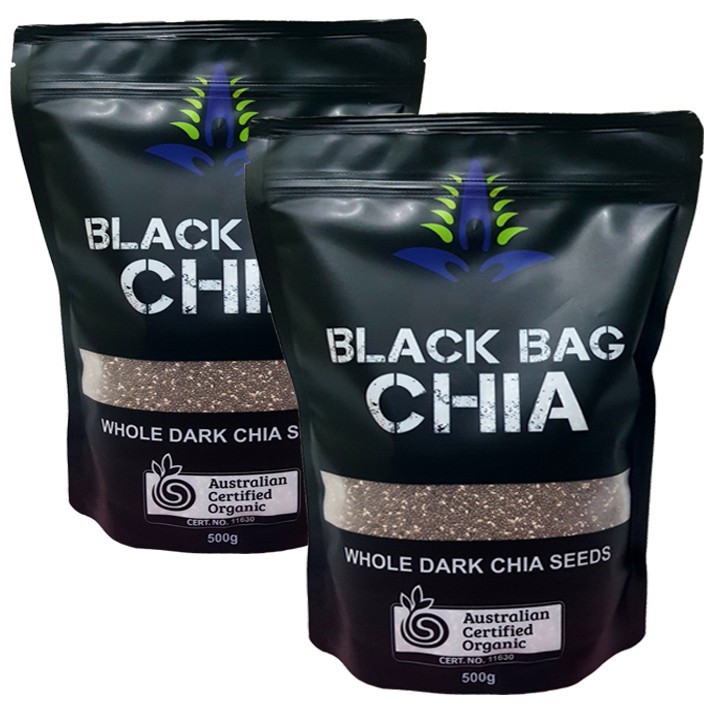 Hạt Chia đen Úc Black Bag Chia 500g date 10 2023