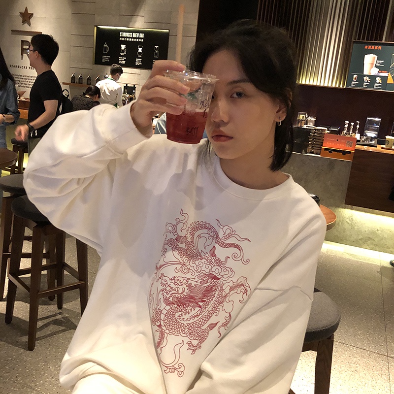 NRVP Áo Hoodie Thiết Kế Đơn Giản Thời Trang Hàn Quốc Cho Nữ