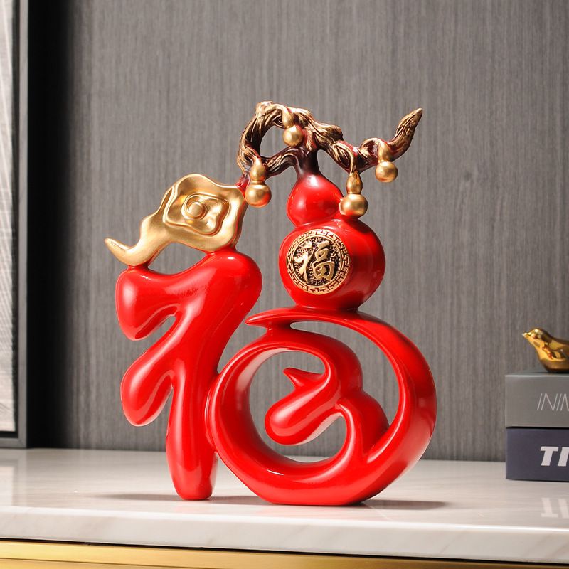 Quà tân gia hươu trang trí phòng khách trang trí tủ tivi con hươu may mắn