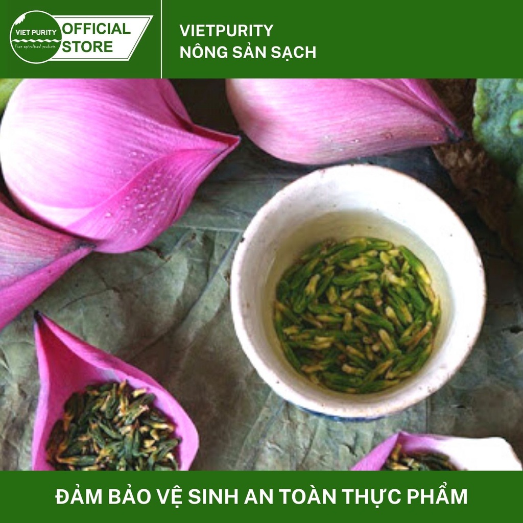 Trà tim sen vietpurity sấy khô 50g - Giúp an thần, dễ ngủ