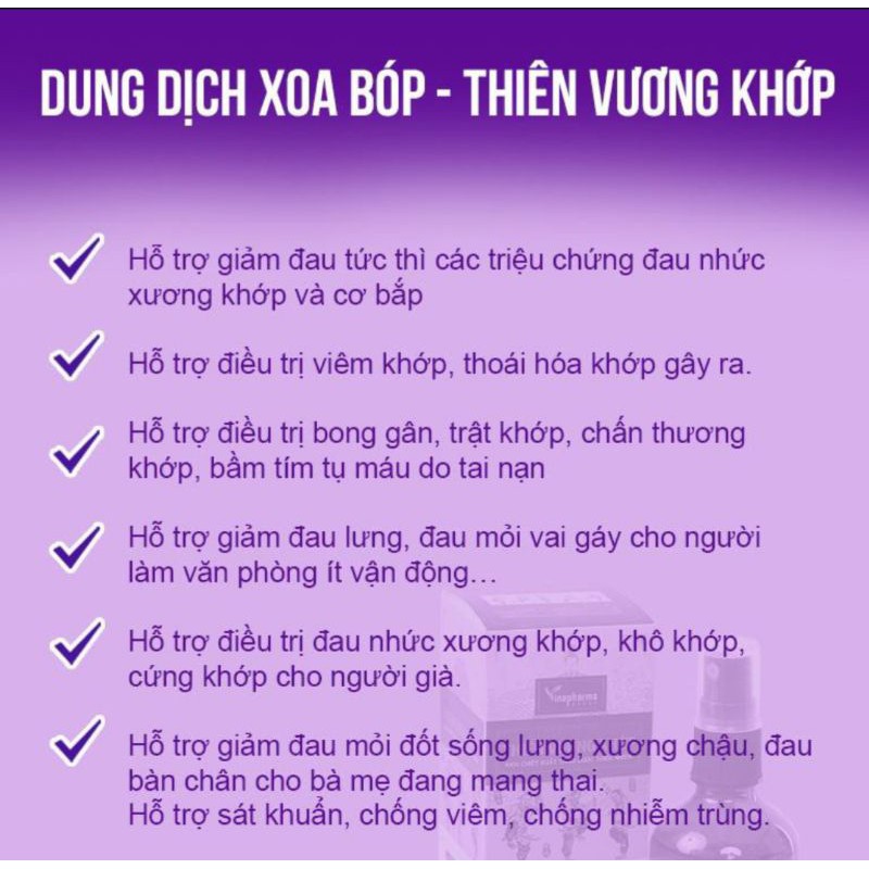 [Chính Hãng] Thiên Vương Khớp Đánh Bại Cơn Đau Sau Một Lần Xịt