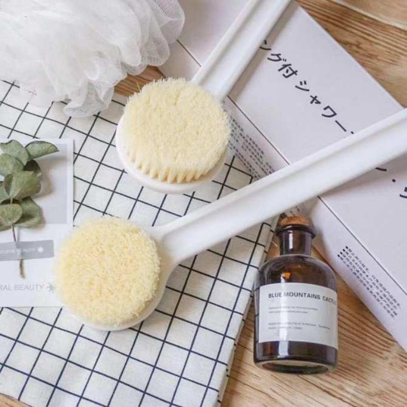 Bàn chải Cọ lưng MUJI -Cọ lưng chà lưng Muji Nhật Bản