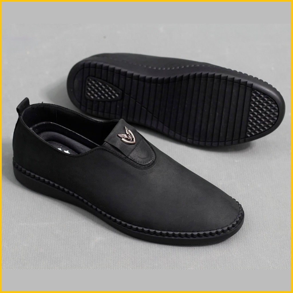 [Siêu Sale]Giày Lười Nam Cao Cấp Chất Liệu Da Bò Nguyên Tấm Thiết Kế Mới Lạ Trẻ Trung Gl023 | BigBuy360 - bigbuy360.vn