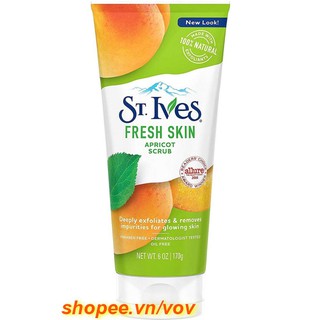 Sữa Rửa Mặt 170g St.Ives Hương Mơ Fresh Skin, vov Chuyên Hàng Hiệu Chính Hãng.