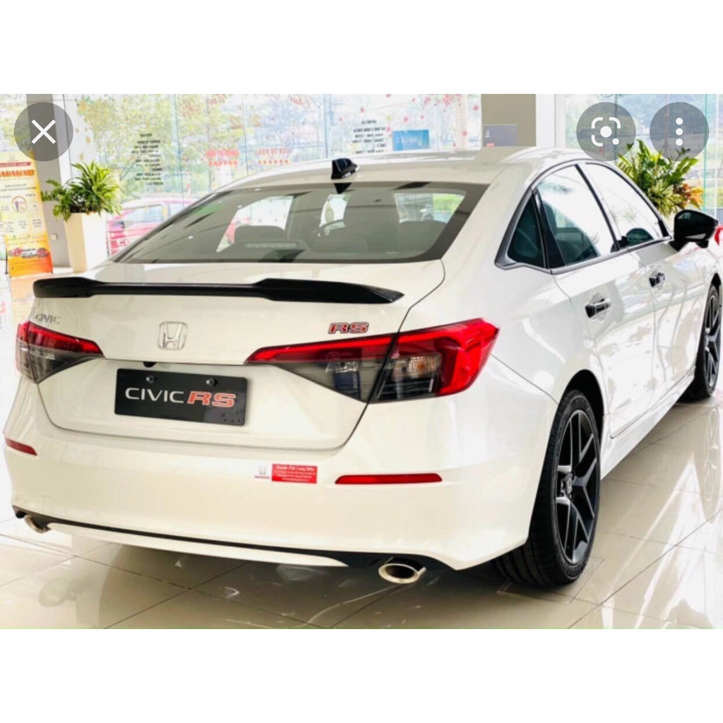 Đuôi gió thể thao, cánh lướt gió Xe Honda CIVIC 2022- Hàng Mộc Chưa Sơn +Tặng kèm keo dính