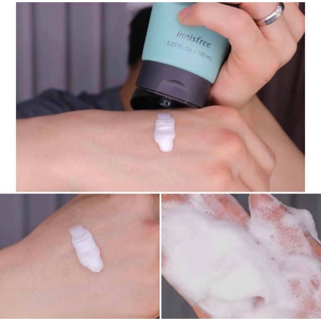 Sữa Rửa Mặt Cho Nam Innisfree Forest For Men Shaving &amp; Cleansing Foam 150ml