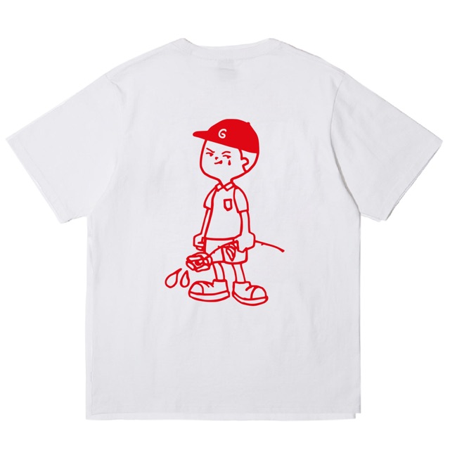 Áo thun seegudinallthings Brokenboy/ White