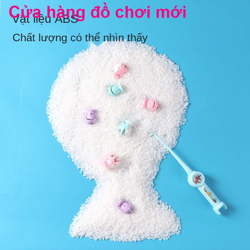 Hồ bơi đồ chơi câu cá mèo con dùng điện từ trường cho bé trai và gái 3 tuổi dưới nước 1 2 bộ 6 em