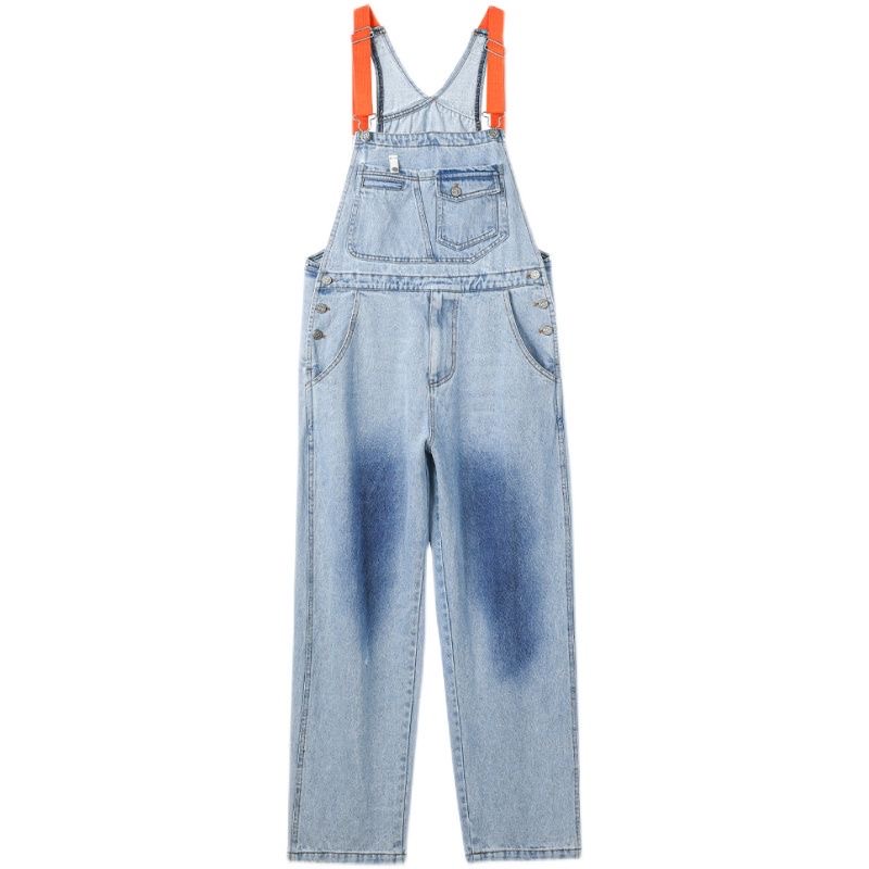 Yếm quần dài ống suông rộng chất jeans siêu ngầu - ẢNH THẬT Ở CUỐI