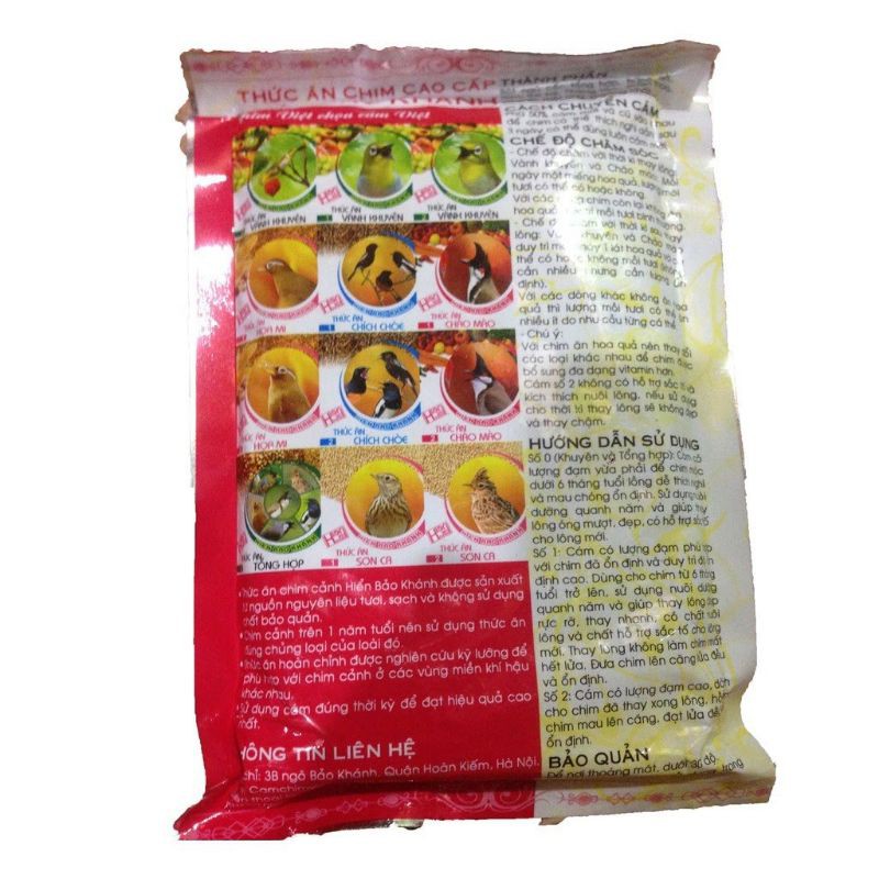 Cám Hiển Bảo Khánh Chích Chòe Căng Lửa (Số 2) 200g - Thức Ăn Chim Cao Cấp